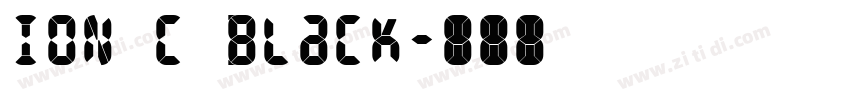 ION C Black字体转换